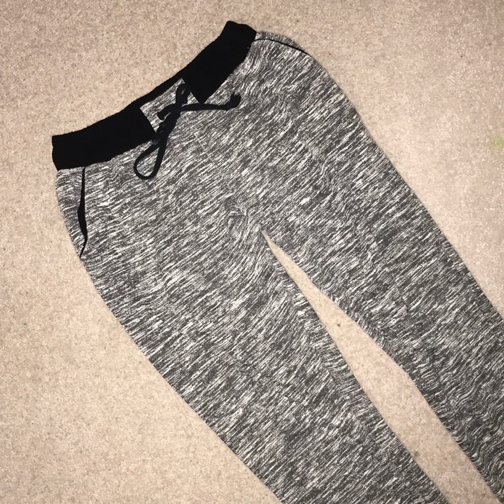 Heather Grey Cotton Jogger Sweatpants